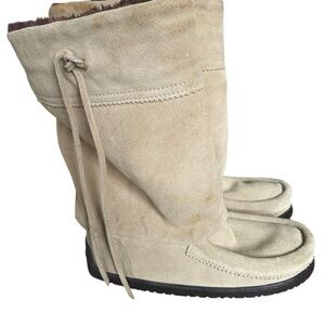Manitobah Tall Suede Waterproof  Winter Fall Mukluks Snow Boots